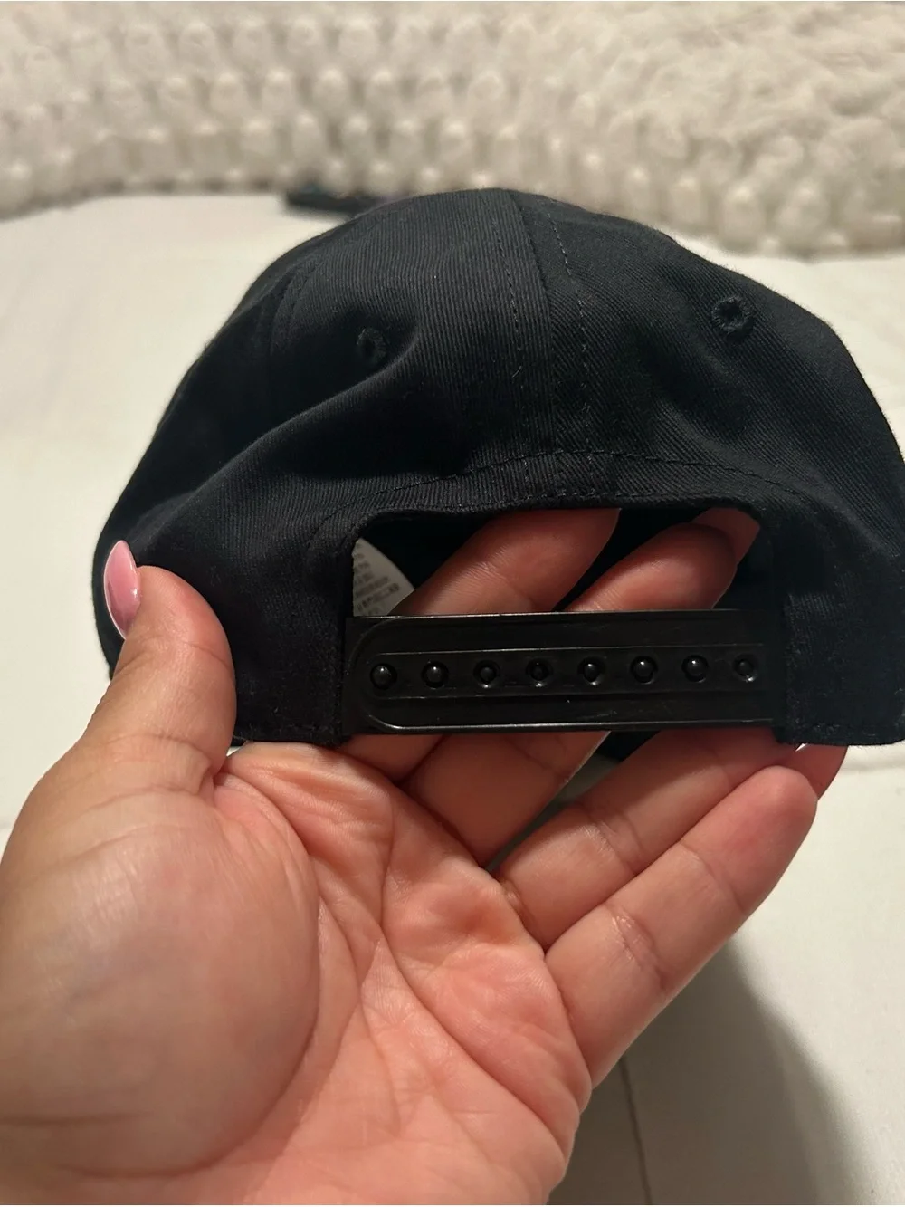 Burberry Black and White Embroidered Logo Baseball Cap- Small